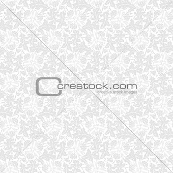 Seamless pattern with leaf and flower.