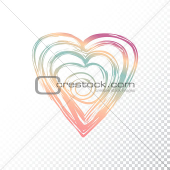 Vector colorful heart