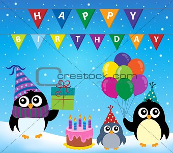 Party penguin theme image 2