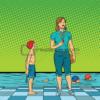 Female swimming coach disgruntled student