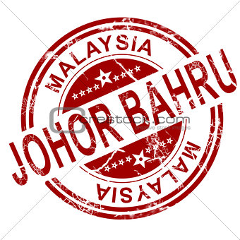 Red Johor Bahru stamp 