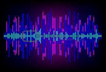 Digital Equalizer. Abstract music volume  infinity computer technology . Eps 10 vector illustration