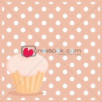 Vector cupcake