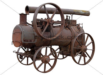 Mobile steam engine.