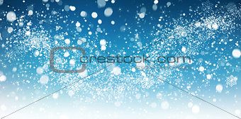 Winter snow abstract 