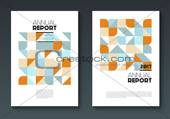 Vector annual report templates