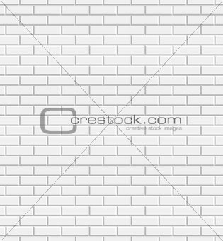 Vector white brick wall background