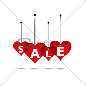 Heart Sale Tag