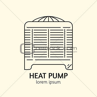 House Heating Logo Template