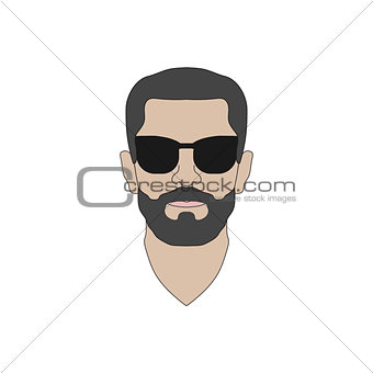 Man with beard icon