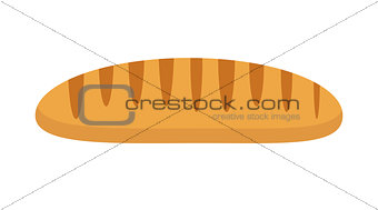 Loaf icon. Flat design, isolated on white background. Vector illustration, clip art.