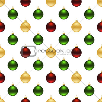 Seamless christmas balls