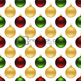 Seamless christmas balls