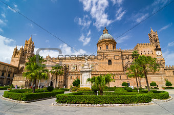 Palermo Cathedral in Palermo, Sicily, Italy.