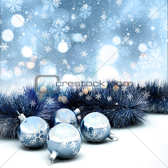 3D Christmas decorations background
