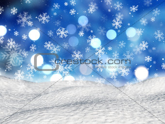Christmas snowy background