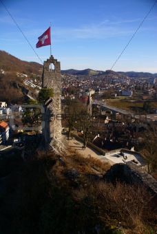 signal tower in Baden, Switzerland