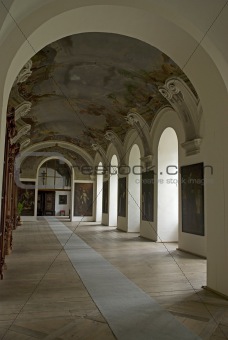 Hall to library