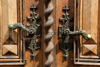 Ancient door handles