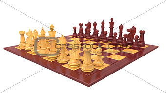 Wood chess game