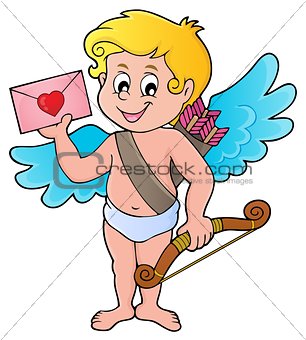 Cupid with envelope theme image 1