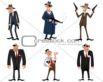 Six gangsters set