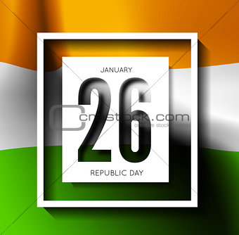 Indian Republic Day vector background