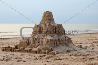Sand, sea, castle, summer, holiday