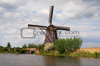 Windmill in Kinderdijk.
