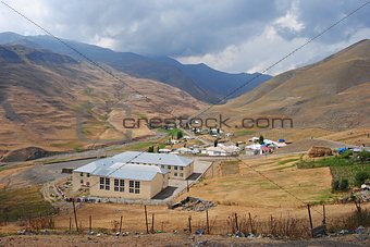 School in Xinaliq village in Azerbaijan