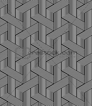 Seamless zigzag lines pattern. Geometric texture. 