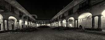Ancient courtyard in Varese