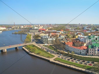 Top-view of Vyborg, Russia