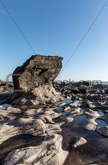 Rock formation at the Pointe du Payre
