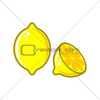 Creative vector lemon illustration