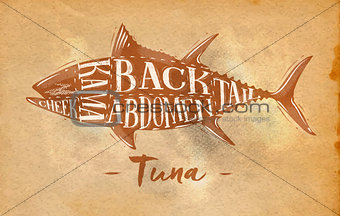 Tuna cutting scheme craft