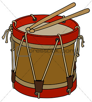 Old military drum