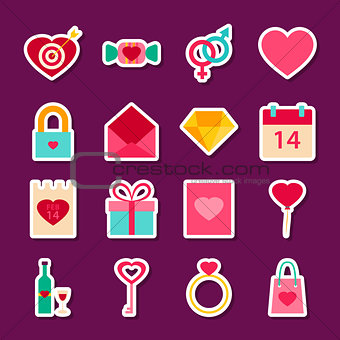 Love Valentine Day Stickers