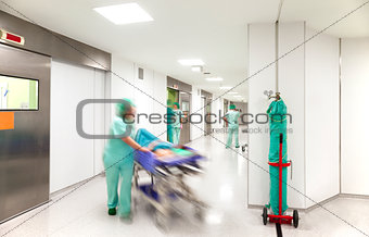 Hospital emergency corridor