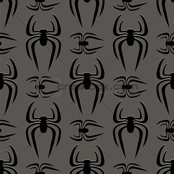 Poisonous Spider Seamless Pattern