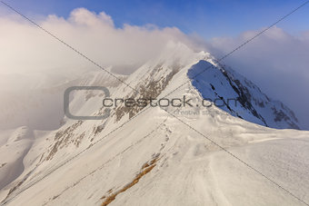 Moldoveanu Peak in winter