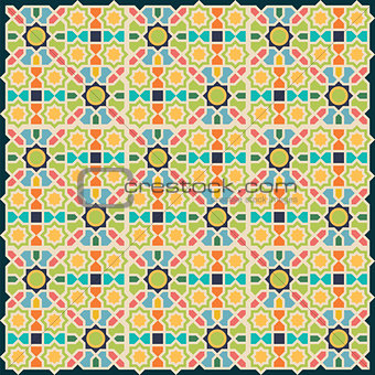 Islamic abstract geometric background.