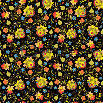 traditional russian floral pattern