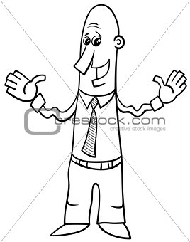 man or businessman character