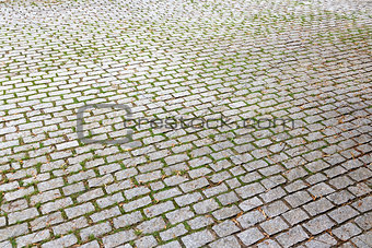 cobble stone pavement