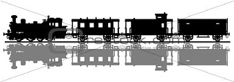 Vintage steam train
