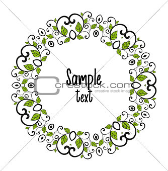 Vector leaves decoration
