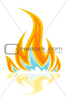Logo bright flame.