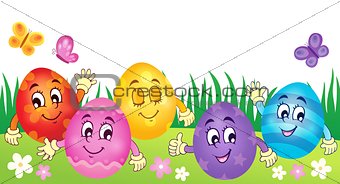 Happy Easter eggs theme image 3