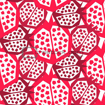Pomegranate pattern. Seamless ornament.